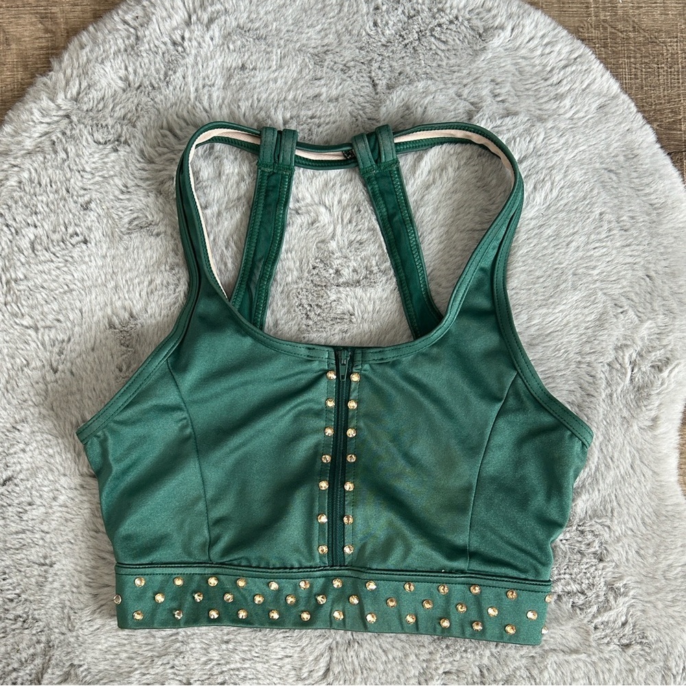 Balera Dance FlexTec Embellished Costume Crop Top S